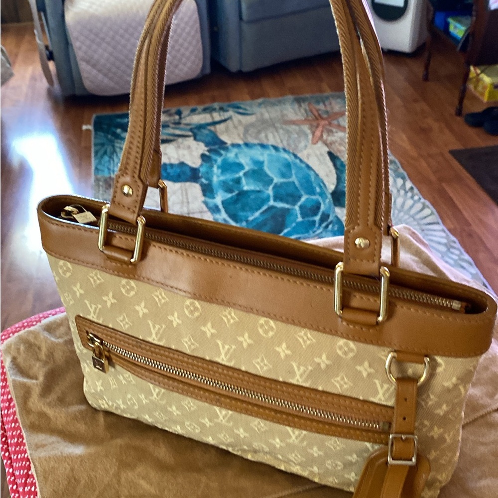 Louis Vuitton Monogram Mini lin Lucille Pm Handbag